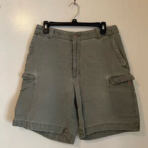 Vintage Y2K Quicksilver Green cargo shorts